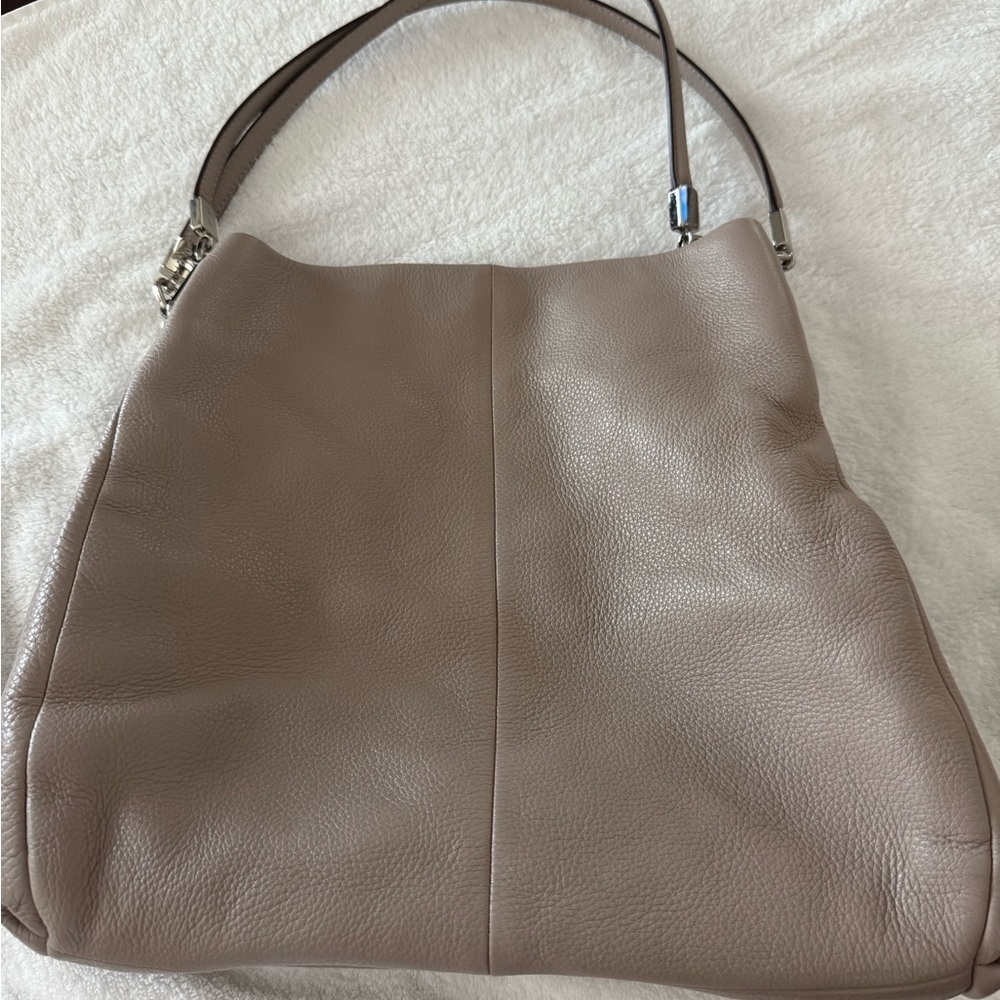 Coach Tan Shoulder Bag with Slouchy Silhouette